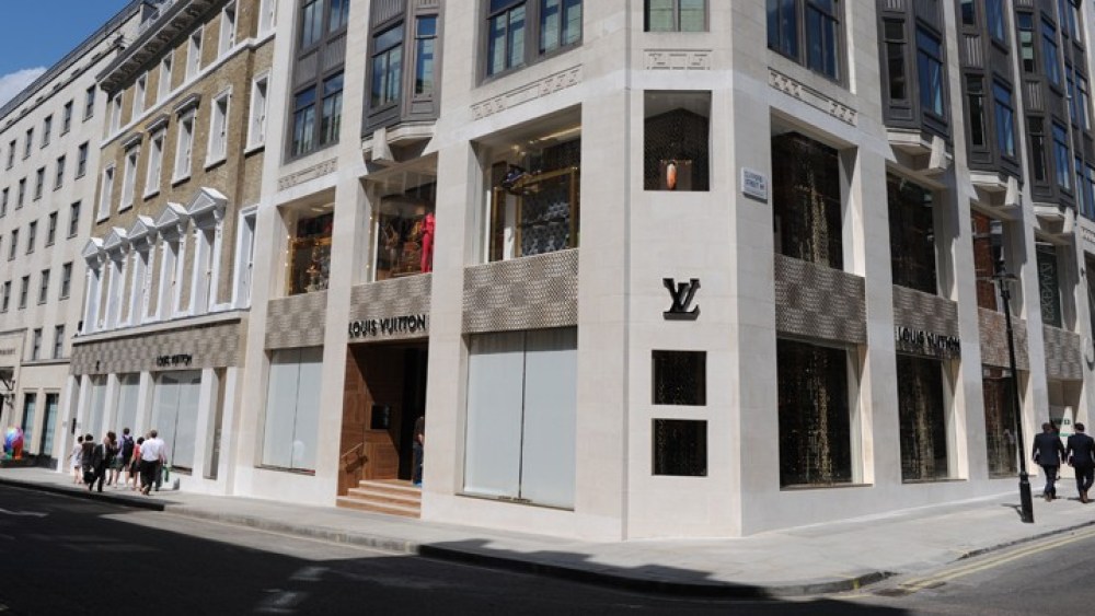 The Vuitton store in London.