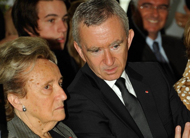 Bernadette Chirac and Bernard Arnault