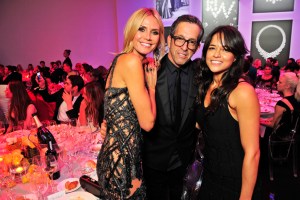Heidi Klum, Kenneth Cole and Michelle Rodriguez amfAR Milano at Milan Fashion Week 2015