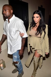 Kanye West and Kim Kardashian
