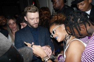 Justin Timberlake and Rihanna