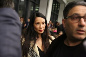 Lucy Liu Front Row at Zac Posen RTW Fall 2016