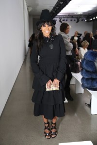 June Ambrose Front Row at Zac Posen RTW Fall 2016