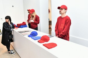 The scene at Kanye West's "The Life of Pablo" pop-up store in SoHo.