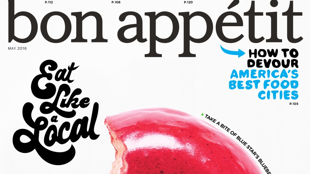 One of the covers for Bon Appétit's May Issue.