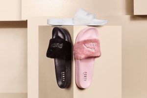 Fur slides from Rihanna's Fenty x Puma line.