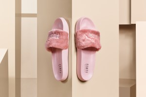 Fur slides from Rihanna's Fenty x Puma line.
