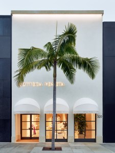 Outside Bottega Veneta's Beverly Hills Maison.