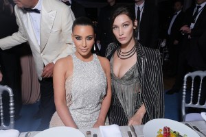 Kim Kardashian and Bella Hadid 2016 Cannes Film Festival