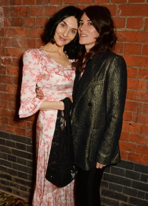 Susie Bick and Bella Freud