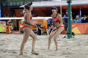 April Ross and Kerri Walsh Jennings at 2016 Rio Olympics