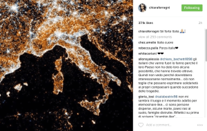 Chiara Ferragni responds to news of the deadly earthquake in Italy