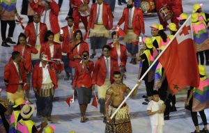 Pita Nikolas Aufatofua at 2016 Rio Olympics