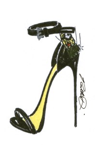 Ruthie Davis' red carpet stiletto from the Minions collaboration