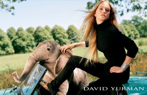 A visual from the David Yurman ad campaign shot by Bruce Weber.