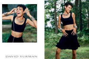 A visual from the David Yurman ad campaign shot by Bruce Weber.