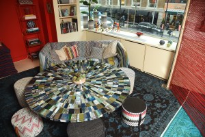 A look at the "Salotto Angela Missoni" exhibit.