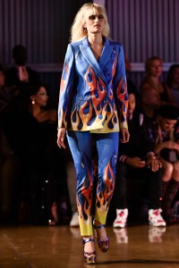 Model on the catwalkMOSCHINO Spring Summer 2018 Menswear and Women's Resort Collection, Runway, Los Angeles, USA - 08 Jun 2017