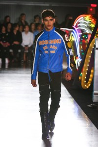Model on the catwalkMOSCHINO Spring Summer 2018 Menswear and Women's Resort Collection, Runway, Los Angeles, USA - 08 Jun 2017