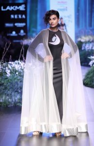 A look from Masaba Lakme at Lakme Fashion Week Winter Festive 2017.