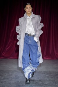 Model on the catwalkY/PROJECT show, Runway, Autumn Winter 2017, Paris Fashion Week Men's, France - 18 Jan 2017