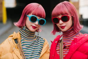 Street style at New York Fashion Week spring 2018.
