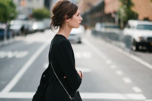 Street style at New York Fashion Week spring 2018.