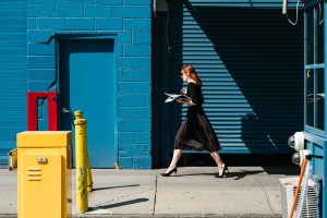 Street style at New York Fashion Week spring 2018.