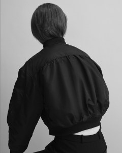 A look from the Maje x Schott capsule collection.