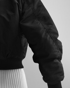 A look from the Maje x Schott capsule collection.