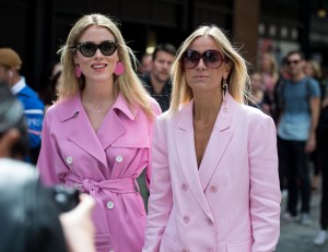 Street style at New York Fashion Week spring 2018.