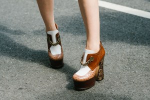 Street style at New York Fashion Week spring 2018.