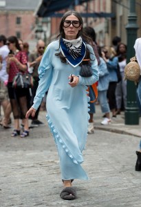 Street style at New York Fashion Week spring 2018.
