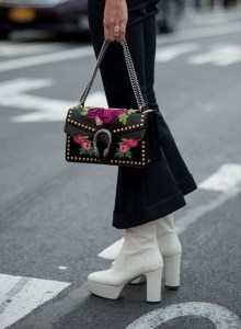 Street style at New York Fashion Week spring 2018.