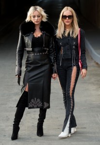 Street style at New York Fashion Week spring 2018.