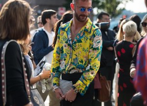 Street style at New York Fashion Week spring 2018.