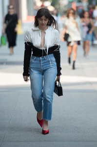 Street style at New York Fashion Week spring 2018.