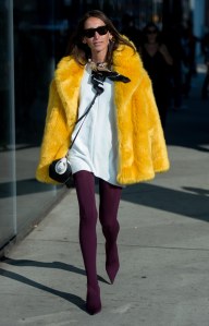 Street style at New York Fashion Week spring 2018.