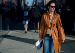 Street style at New York Fashion Week spring 2018.