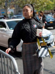 Street style at New York Fashion Week spring 2018.