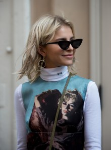 Street style at New York Fashion Week spring 2018.