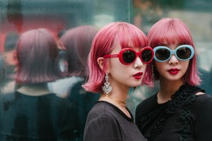 Street style at New York Fashion Week spring 2018.