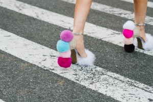 Street style at New York Fashion Week spring 2018.