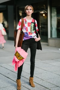 Street style at New York Fashion Week spring 2018.