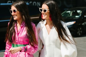 Street style at New York Fashion Week spring 2018.