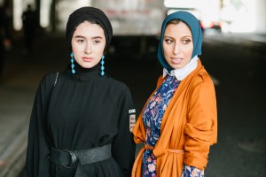 Street style at New York Fashion Week spring 2018.