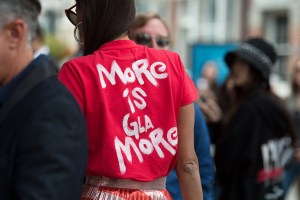 Street style at New York Fashion Week spring 2018.