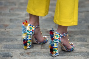 Street style at New York Fashion Week spring 2018.