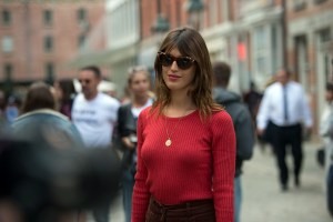 Street style at New York Fashion Week spring 2018.