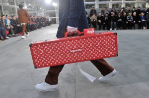 The Louis Vuitton Fall 2017 menswear collection collaboration with Supreme.